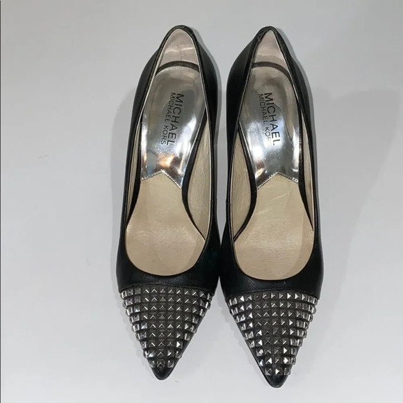 Michael Kors Cap Toe Studded Pumps - Picture 3 of 6